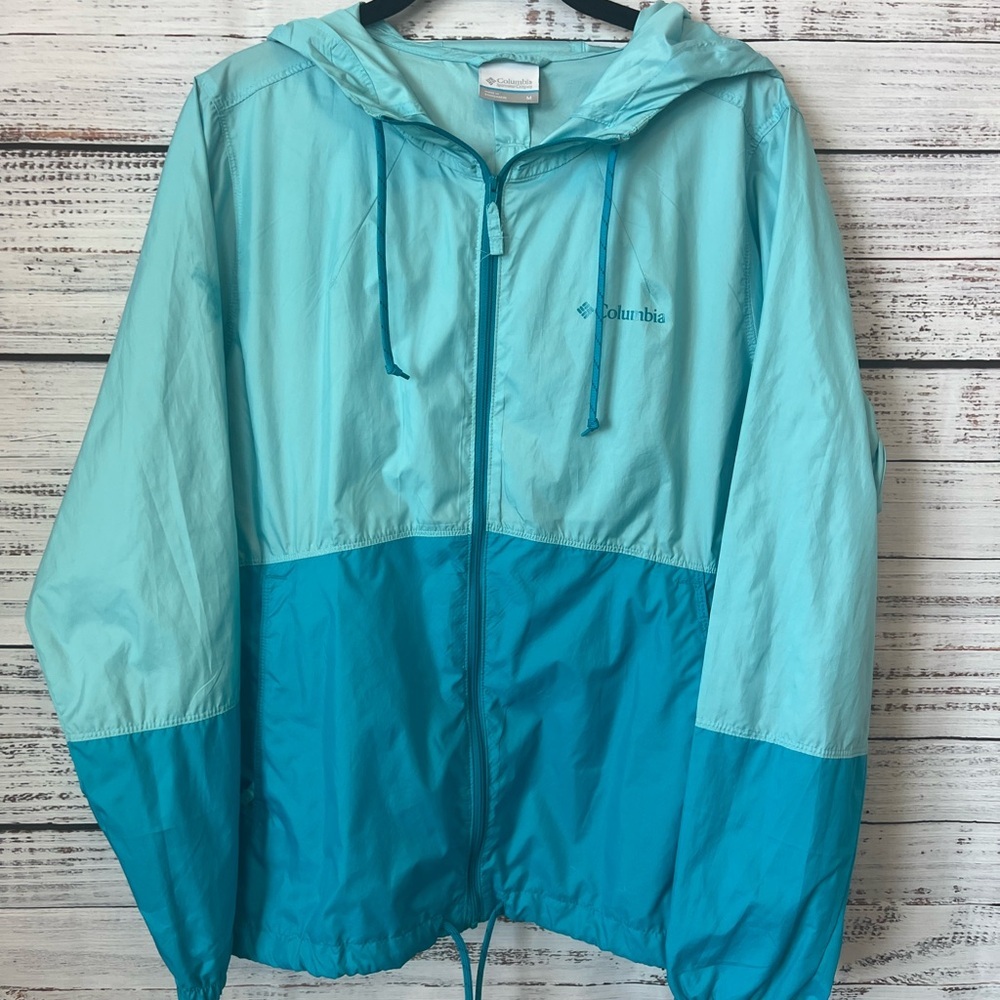 COLUMBIA-WOMENS HOODIE WINDBREAKER JACKET - Picture 2 of 13